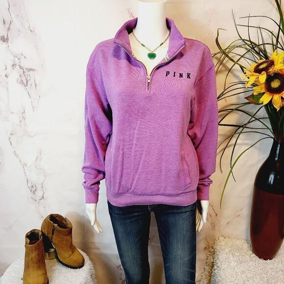 Pink Victoria's Secret purple lavender pullover sweatshirt - Picture 3 of 7